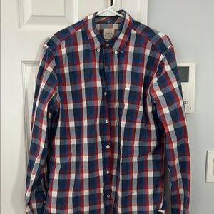 3/$30 - Gap Red, White, and Blue Plaid Shirt